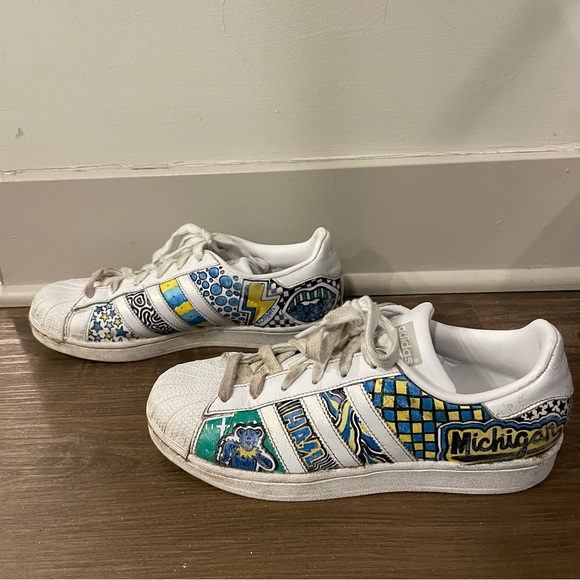 University of Michigan Custom Superstars - Picture 1 of 8